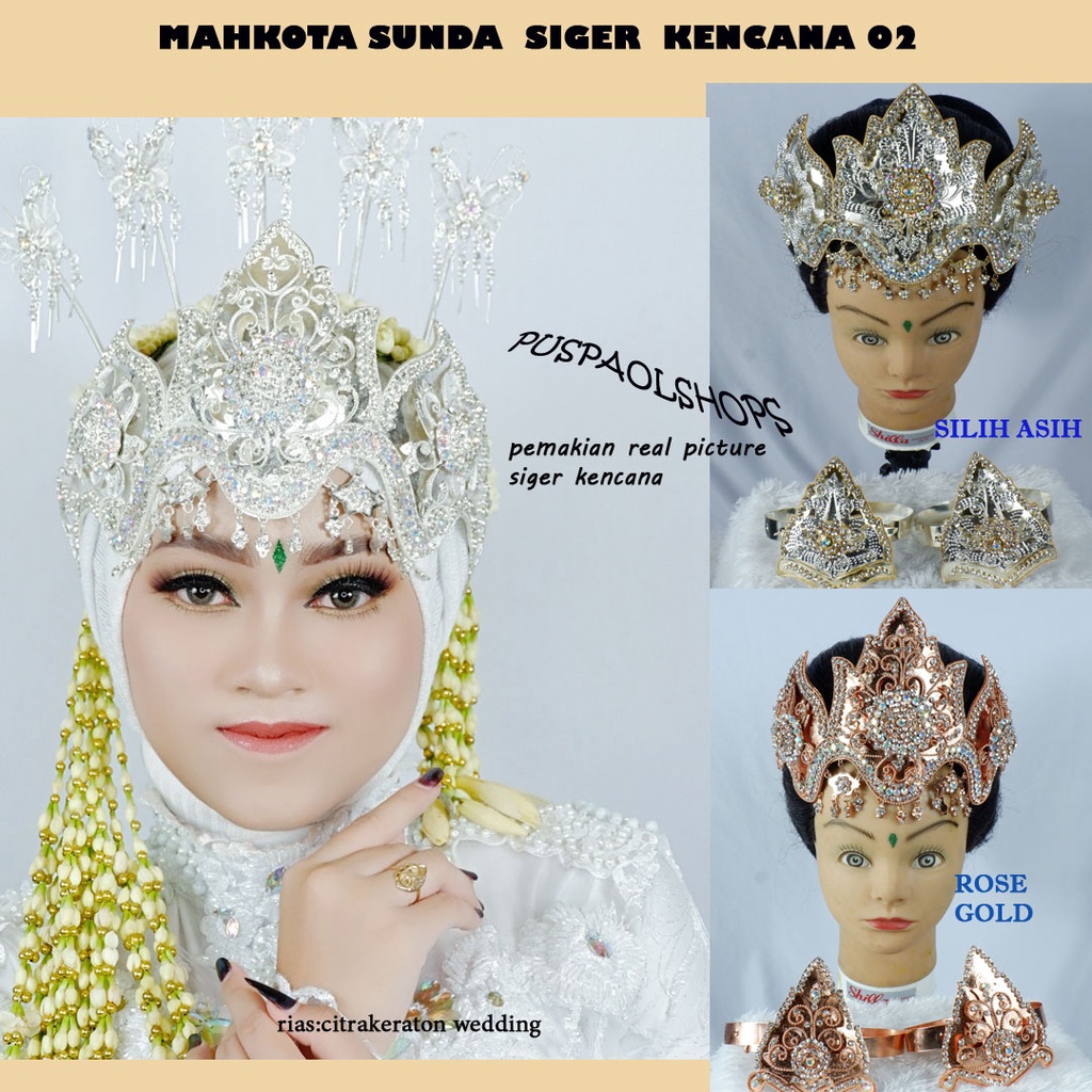 Jual Mahkota Sunda Siger Kencana Siger Sunda Pengantin 02 Shopee Indonesia