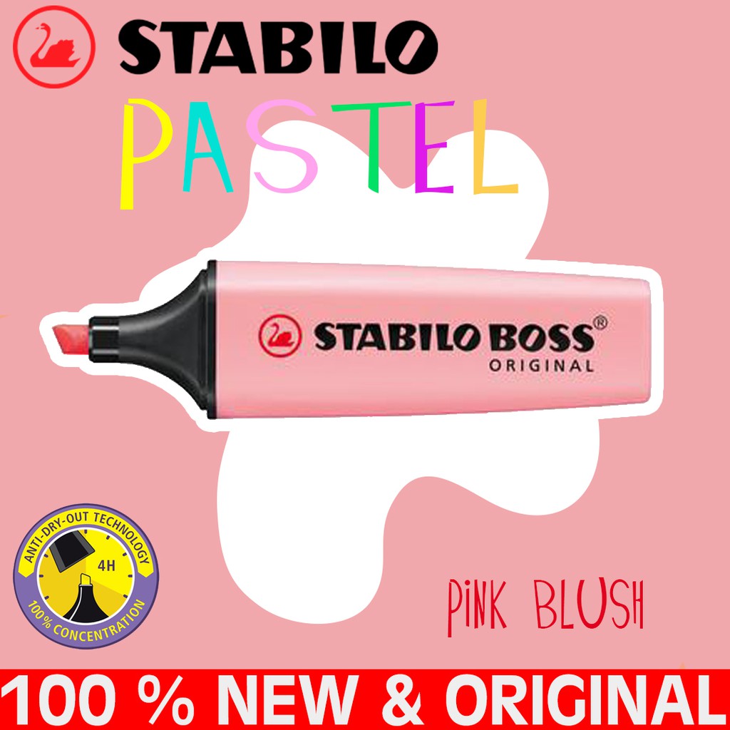 Jual Stabilo Boss Original Pastel Pink Blush 129 | Shopee Indonesia