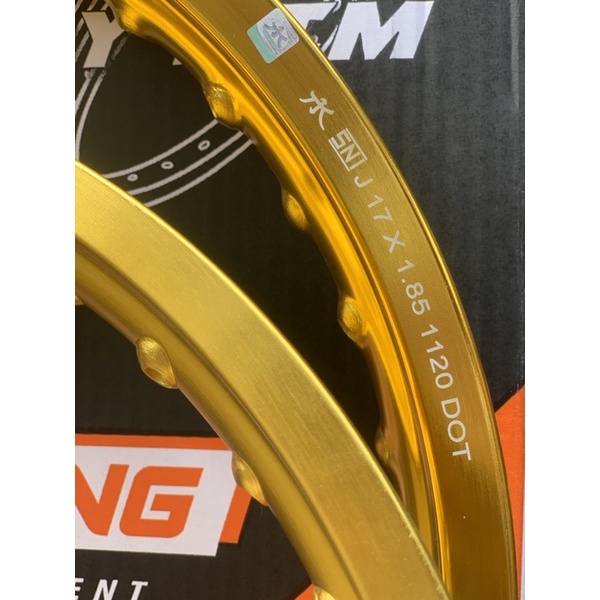 Jual Velg TK Racing Bright Japan 140 160 185 215 Ring 17 Gold 36 Hole ...