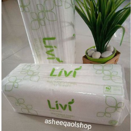Jual Tisu Tissue LIVI Multifold Towel 150 sheet 1 ply | Shopee Indonesia