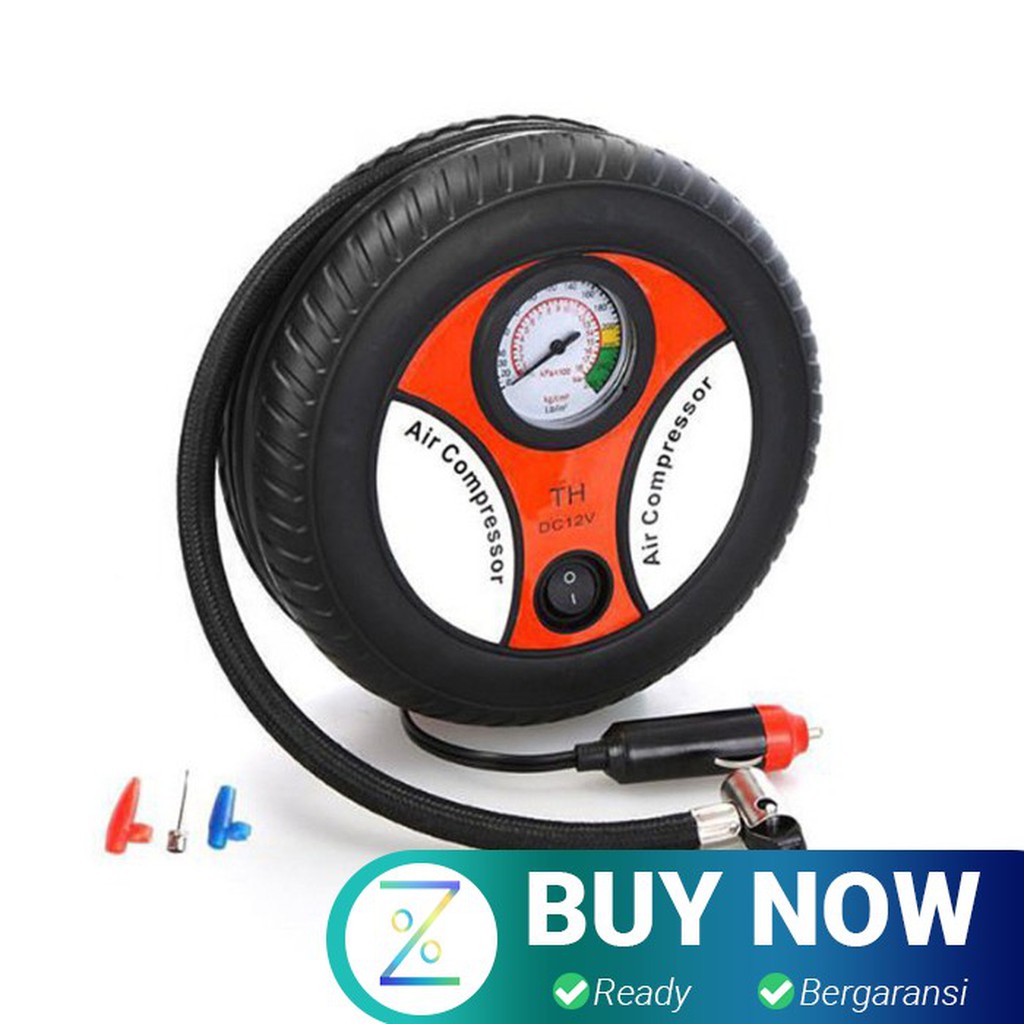 Jual Portable Motorcycle Tire Air Compressor 12V 260 PSI Black