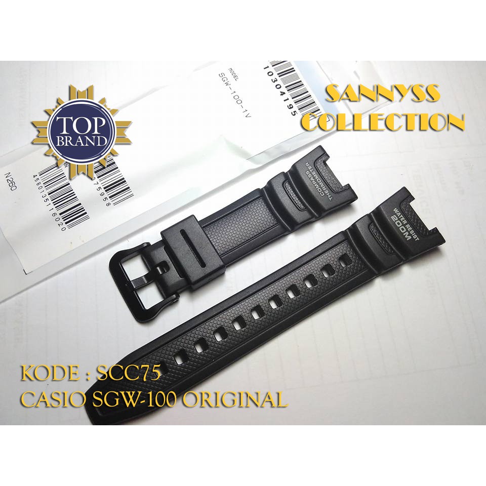 STRAP TALI JAM CASIO SGW 100 SGW 100 SGW100 ORIGINAL