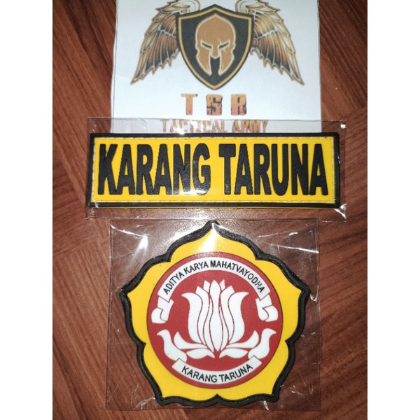 Jual Patch Rubber Logoandtulisan Karang Taruna 1set Shopee Indonesia