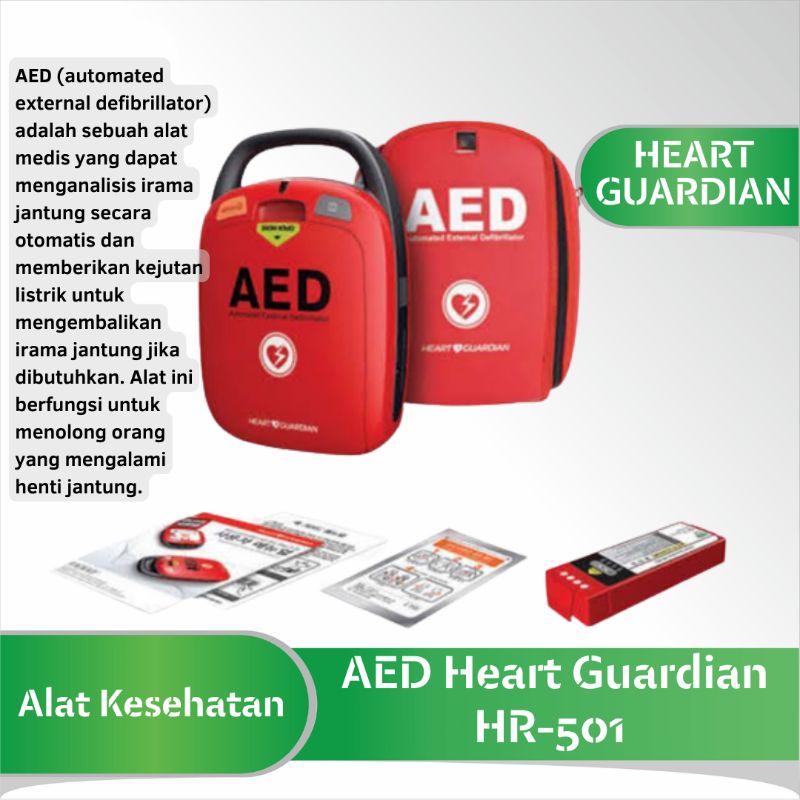 Jual AED Heart Guardian HR-501 Automatic External Defibrillator Alat ...