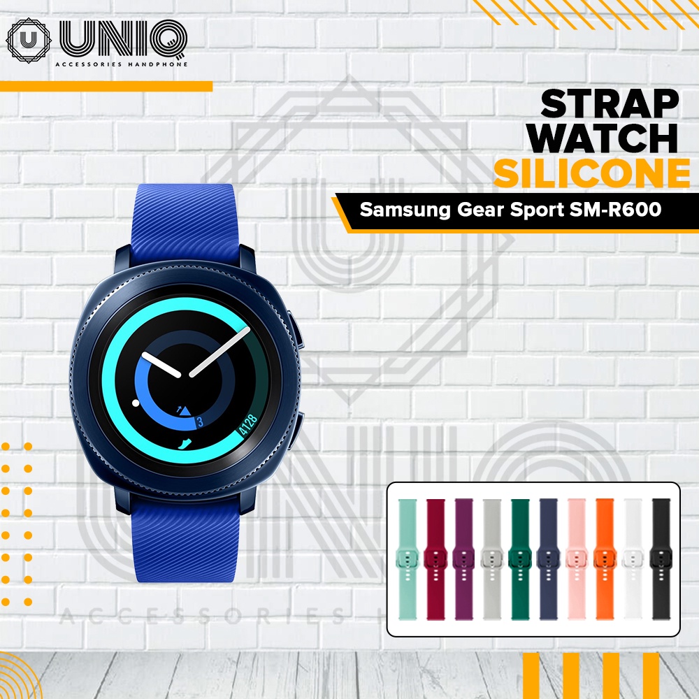 Strap Samsung Galaxy Gear Sport SM R600 Tali Jam Smartwatch Galaxy Gear Sport Replacement Silicone Wristband 20mm Width Strap