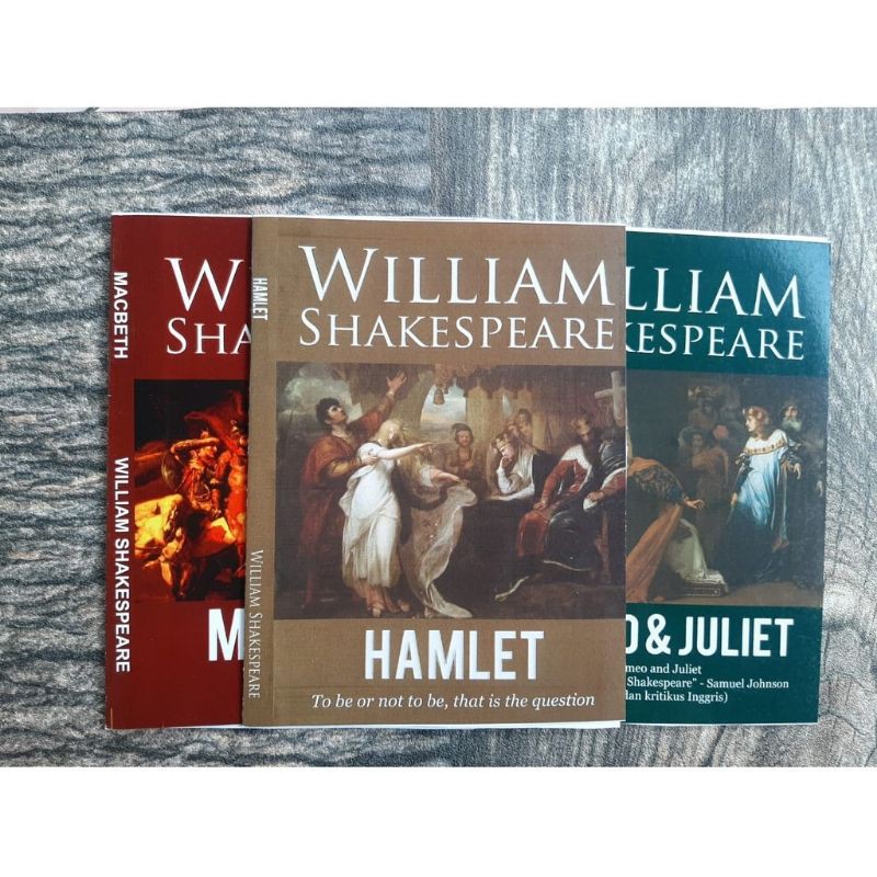 Jual Paket 3 Buku Romeo Juliet - Machbeth - Hamlet - William ...