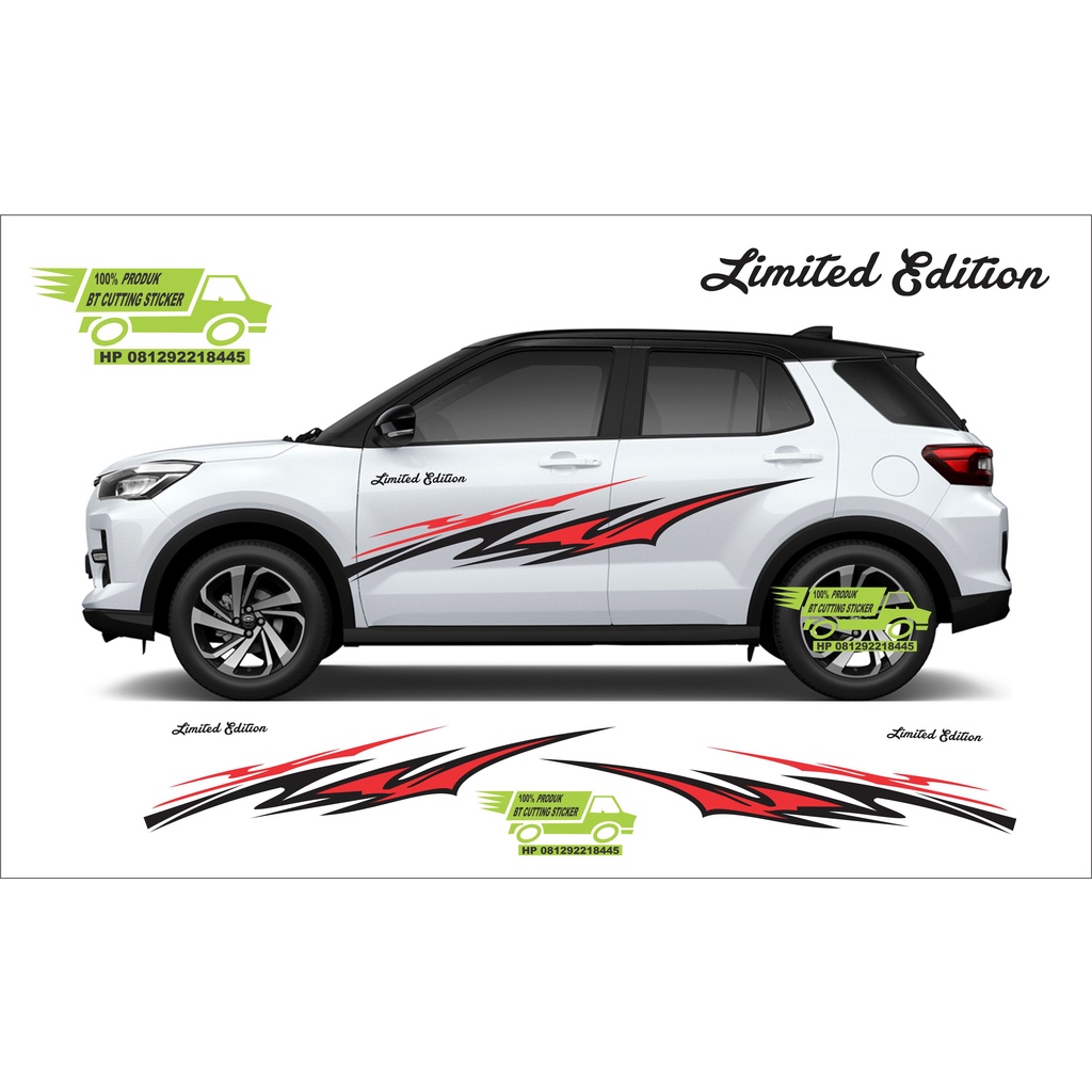Jual sticker raize sticker toyota raize sticker racing stiker gr sport ...