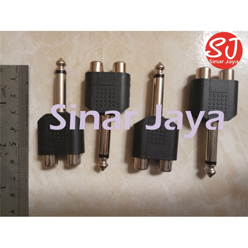 Jual Sambungan Y Jack Akai Mono To Rca Shopee Indonesia