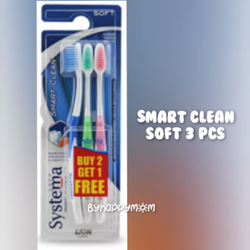 Jual SYSTEMA Toothbrush REGULER Smart Clean Soft Isi 3 Sikat Gigi ...