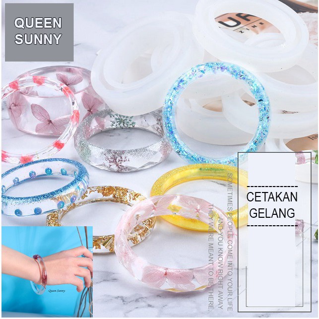 Gelang Silicone Bracelet Mold UV Resin Mold Bening Silicone Mold
