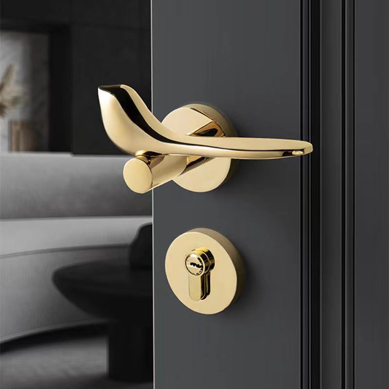 Jual Gagang pintu rumah minimalis stainless steel Gold Alumunium