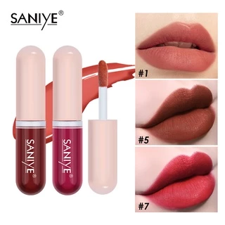 SANIYE 【BPOM】Matte Lipstik Mini Kapsul Series Waterproof Transferproof  L1135