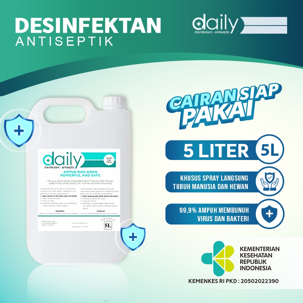 Jual Desinfektan Daily Reguler Disinfektan Desinfectant Antiseptic 5 ...