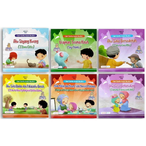 Jual BUKU CERITA ANAK ISLAMI SERI KELUARGA MUSLIM Bilingual Bergambar ...