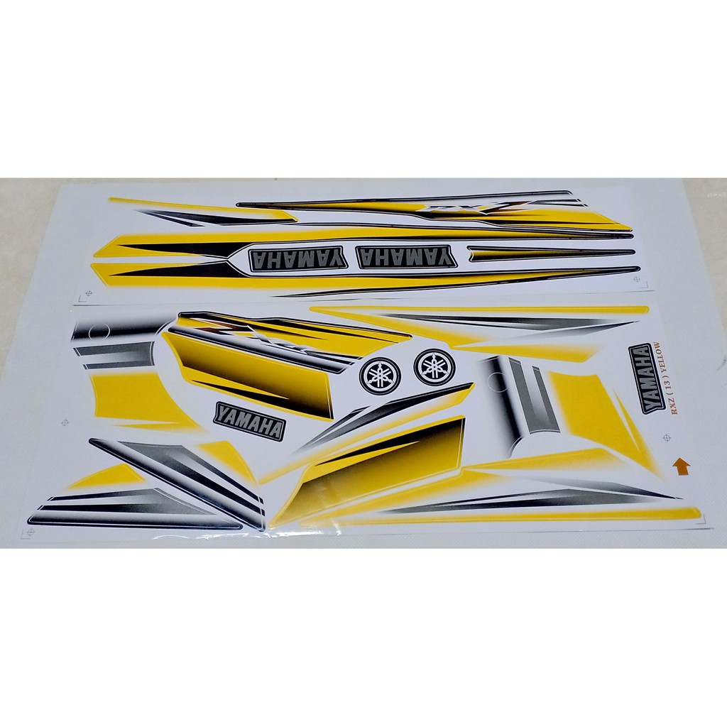 Jual STIKER BODI RX-Z BARU. STRIPING BODY YAMAHA RX-Z CATALYZER WARNA ...