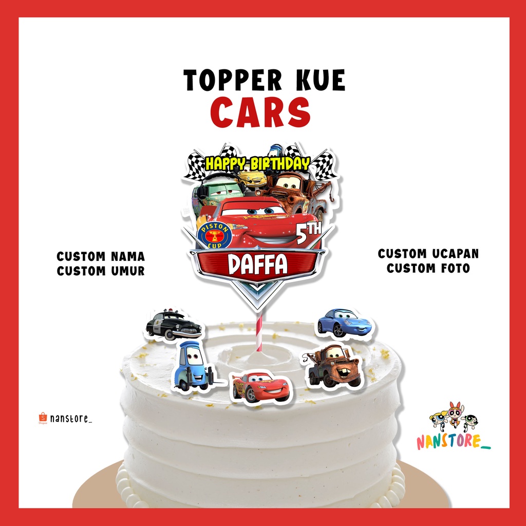 Jual Topper Cake Custom Cars | Shopee Indonesia