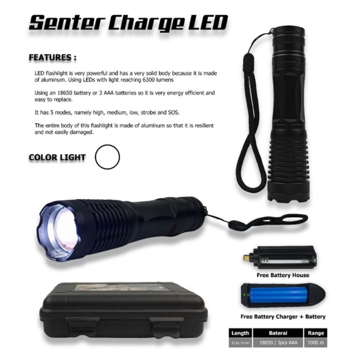 Jual SENTER CHARGE LED | Shopee Indonesia