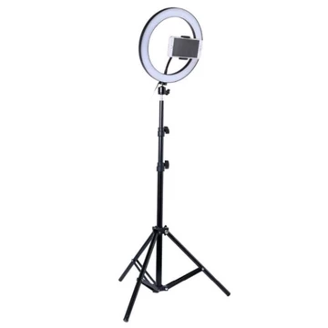 PAKET TRIPOD Ringlight LED 3 Warna Ukuran 26cm Bonus Holder U Ringlight Selfi