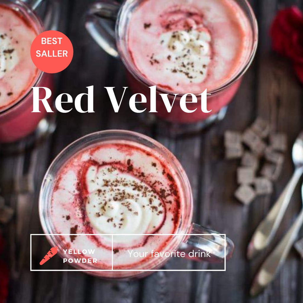 Jual Red Velvet Powder Kg Bubuk Red Velvet Kg Redvelvet Gram Bubuk Minuman Red