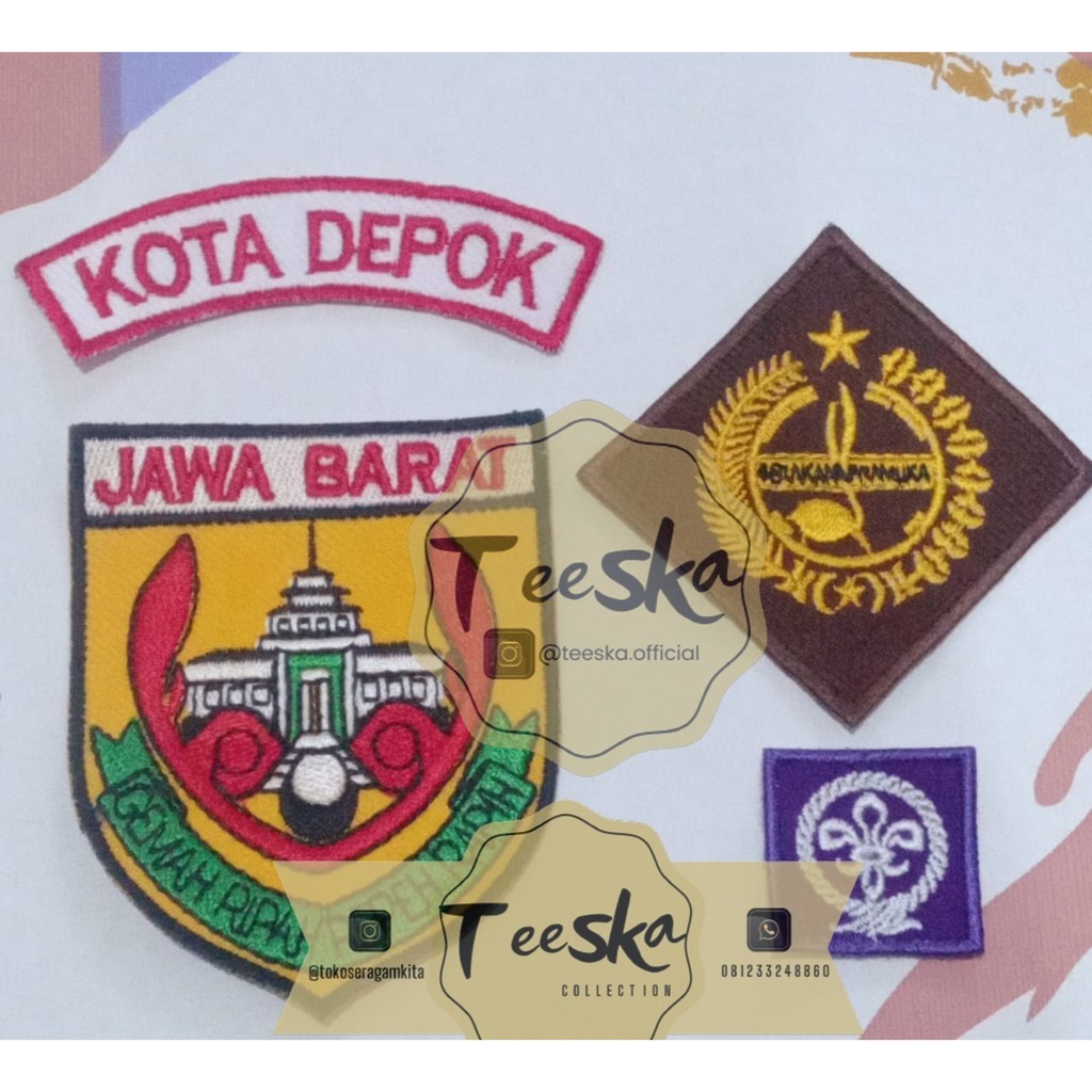 Jual Set Atribut Seragam Pramuka Logo Tunas Kelapa Dan Wosm, Logo ...