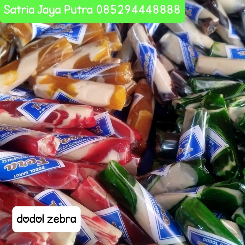 Jual dodol garut zebra kertas dan buah buahan 1kg | Shopee Indonesia
