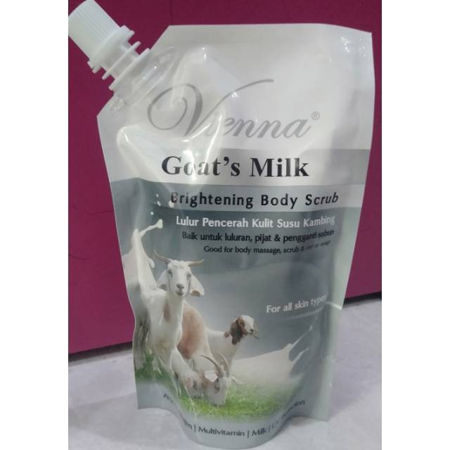 Jual Vienna Goats Milk Brightening Body Scrub Pouch Gram Shopee Indonesia