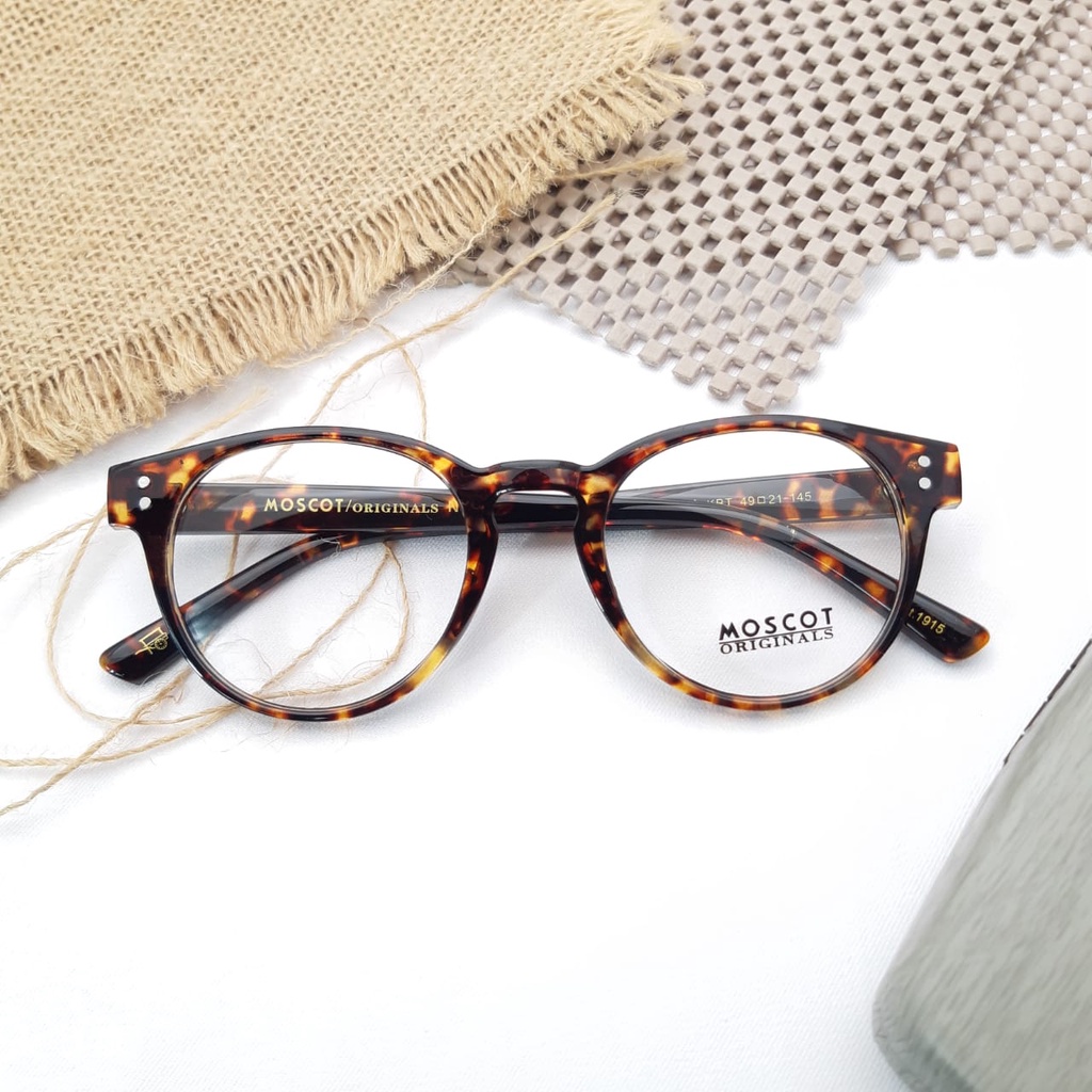 Jual kacamata/frame MOSCOT GOLOA size 49 21 145 paket lensa radiasi ...