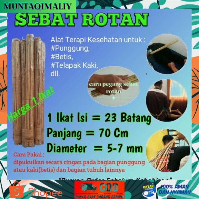 Jual [TERBARU] jual Alat Terapi Kesehatan (SEBAT ROTAN) | Shopee Indonesia