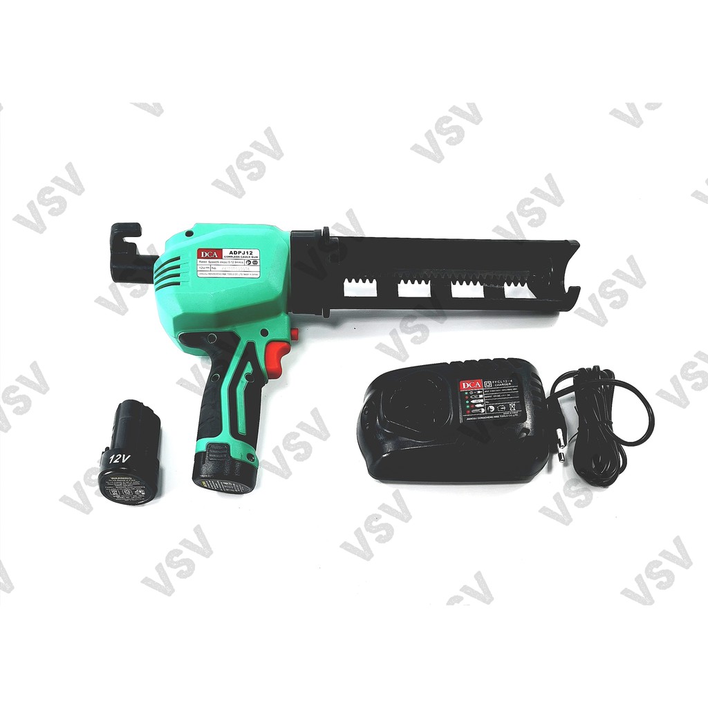 Jual DCA Cordless Caulk Gun ADPJ12 Tembakan silikon Battery DCA ...