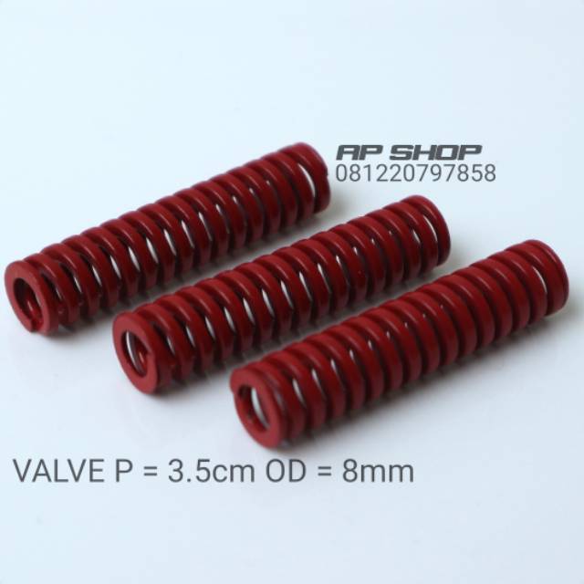 Jual Per Misumi Valve Merah 3.5cm OD 8mm | Shopee Indonesia