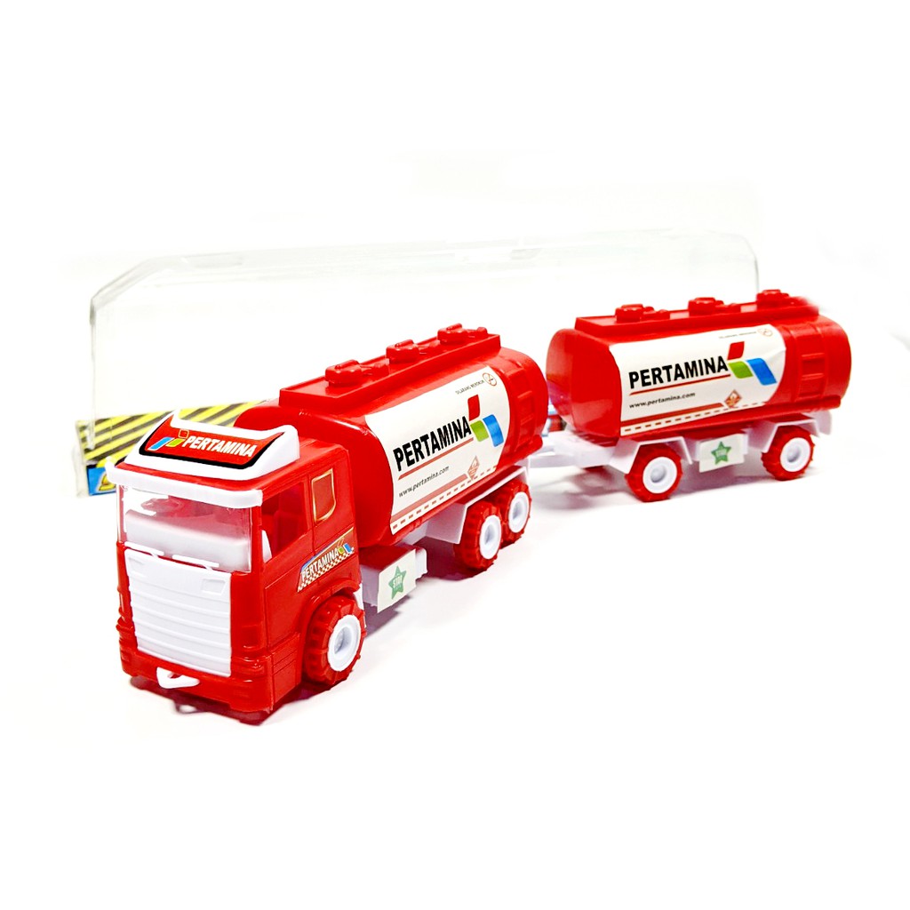 Jual Mainan Truck Tangki PERTAMINA / Mainan Truk Gandeng | Shopee Indonesia