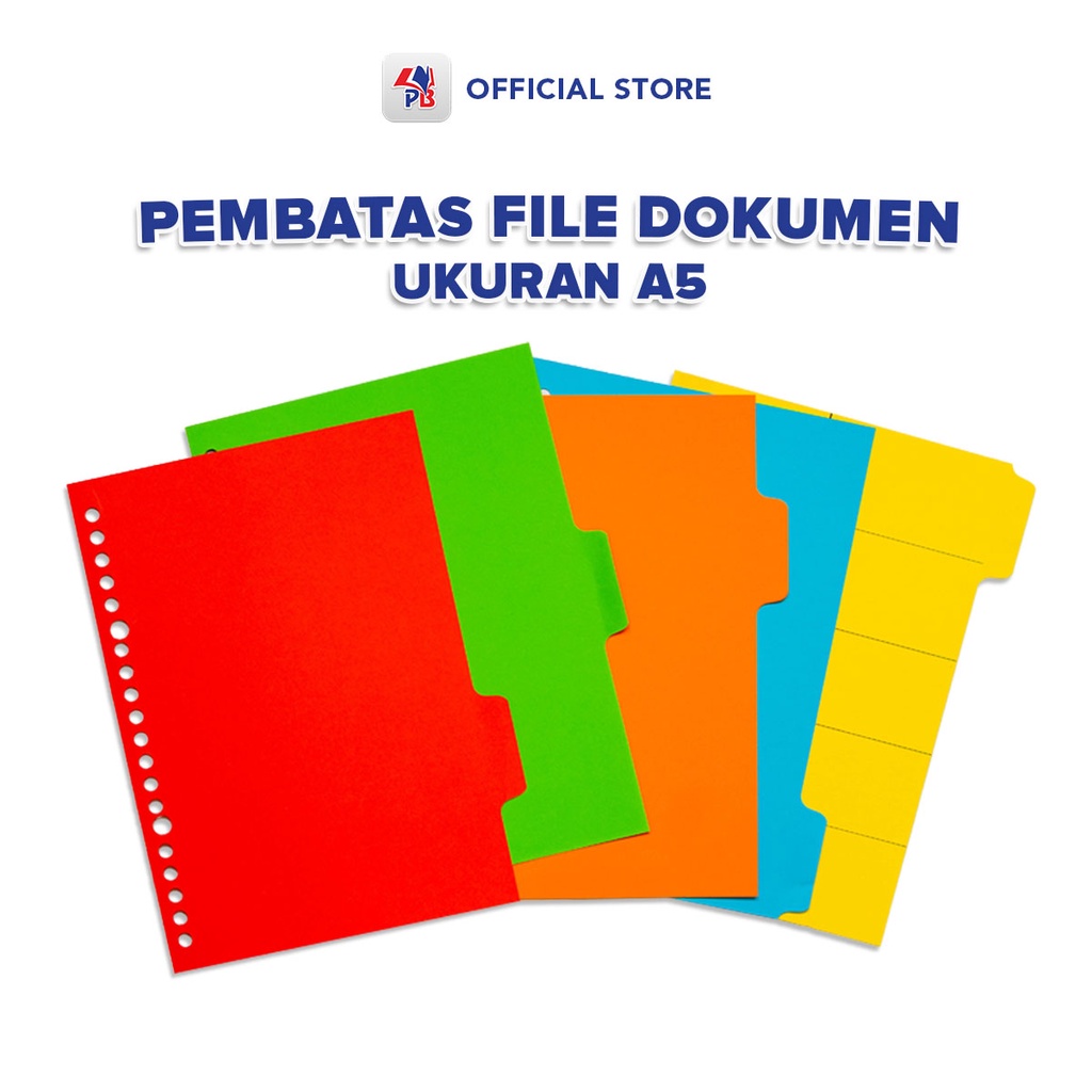 Jual Pembatas binder / Pembatas binder a5 / Kertas File A5 Binder
