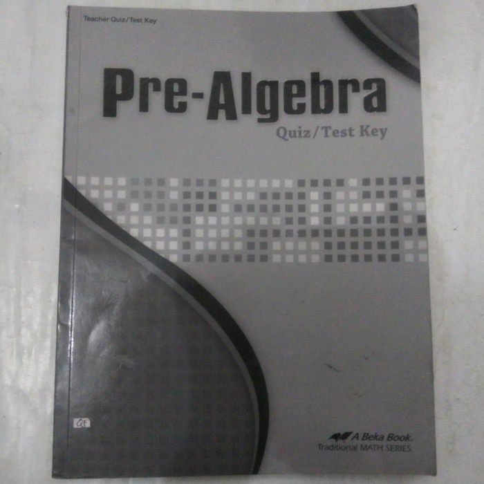 Jual BUKU PRE-ALGEBRA QUIZ/TEST KEY | Shopee Indonesia