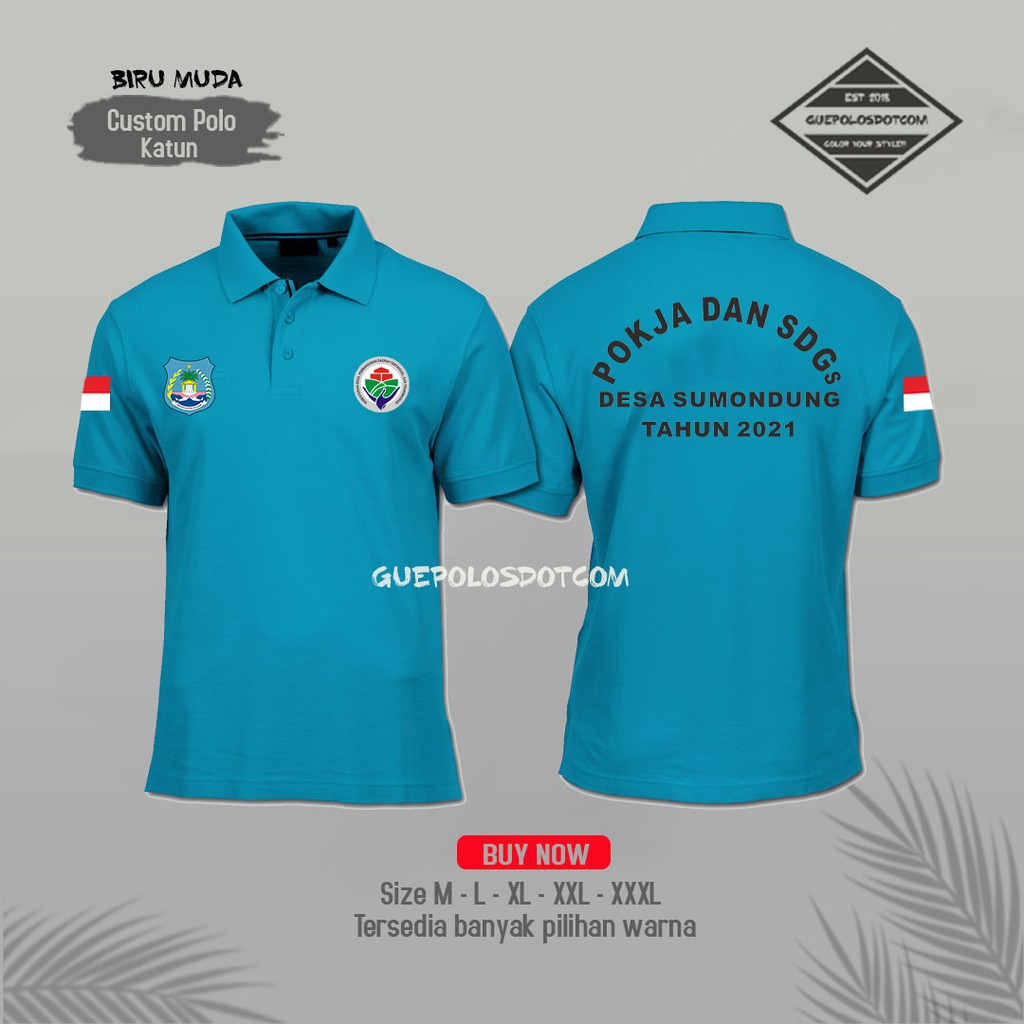 Jual Poloshirt Kementerian Desa Kaos Polo Sdgs Dan Pokja Desa Free