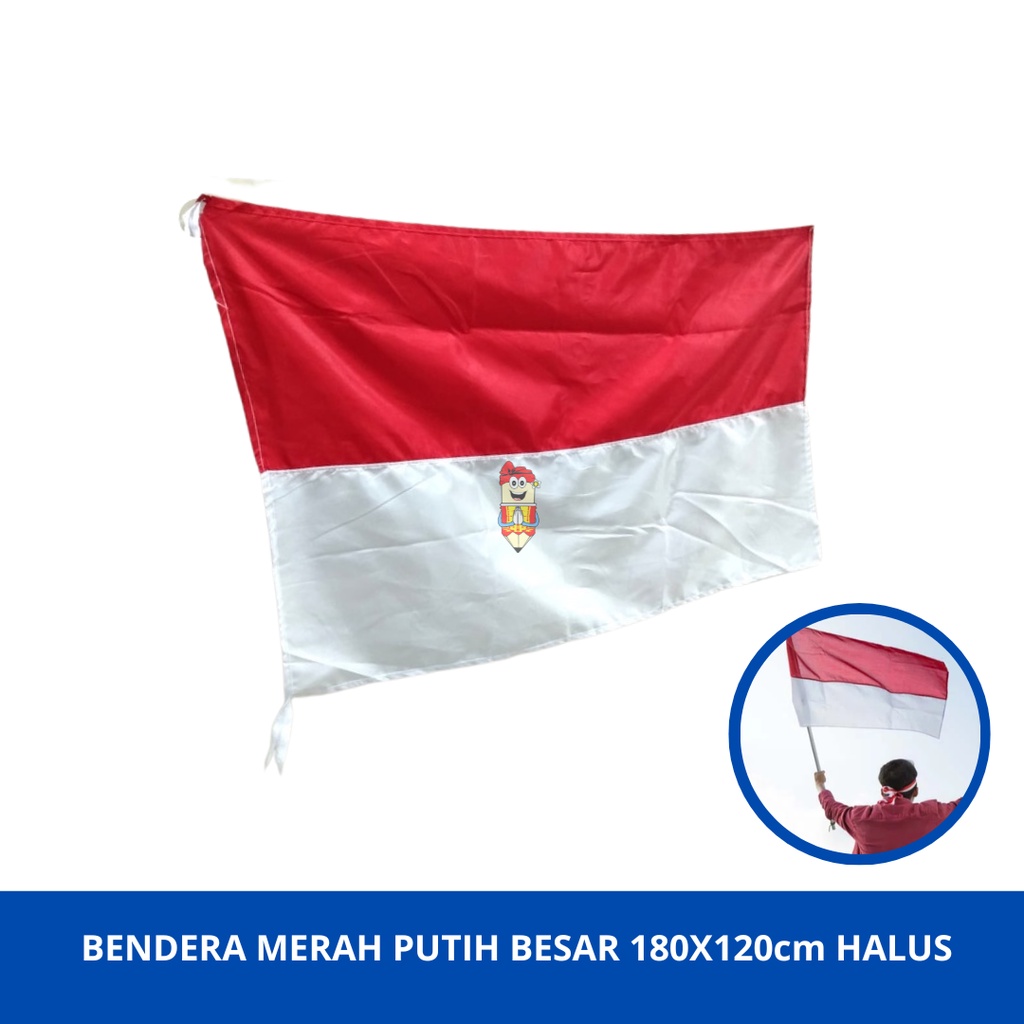 Jual Bendera Merah Putih Ukuran Besar 180cm X 120cm Halus Shopee Indonesia