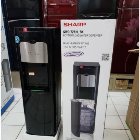 Jual Sharp Dispenser Galon Bawah SWD 72EHL BK Bottom Loading Dispenser ...