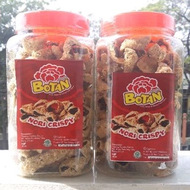 Jual Keripik - Kripik / Kerupuk Nori Crispy Toples Cap Bunga Botan ...