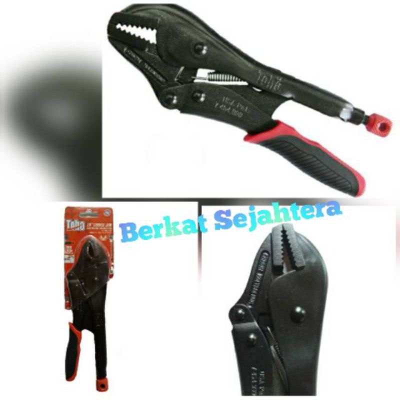 Jual Tang jepit buaya lurus straight jaw Toho 10