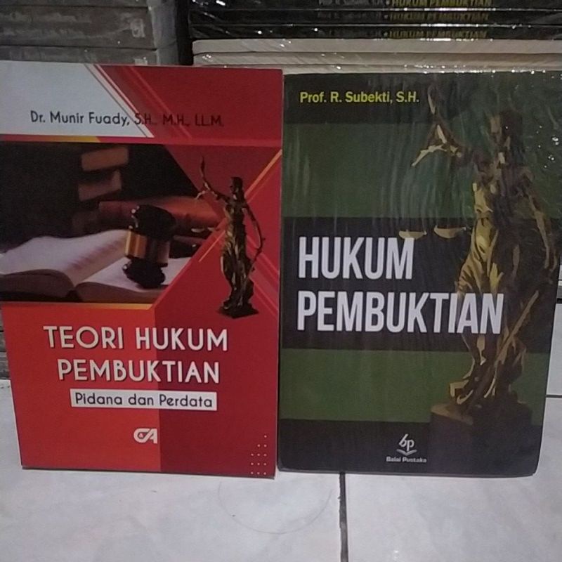 Jual Paket Buku Teori Hukum Pembuktian Pidana Dan Perdata Hukum