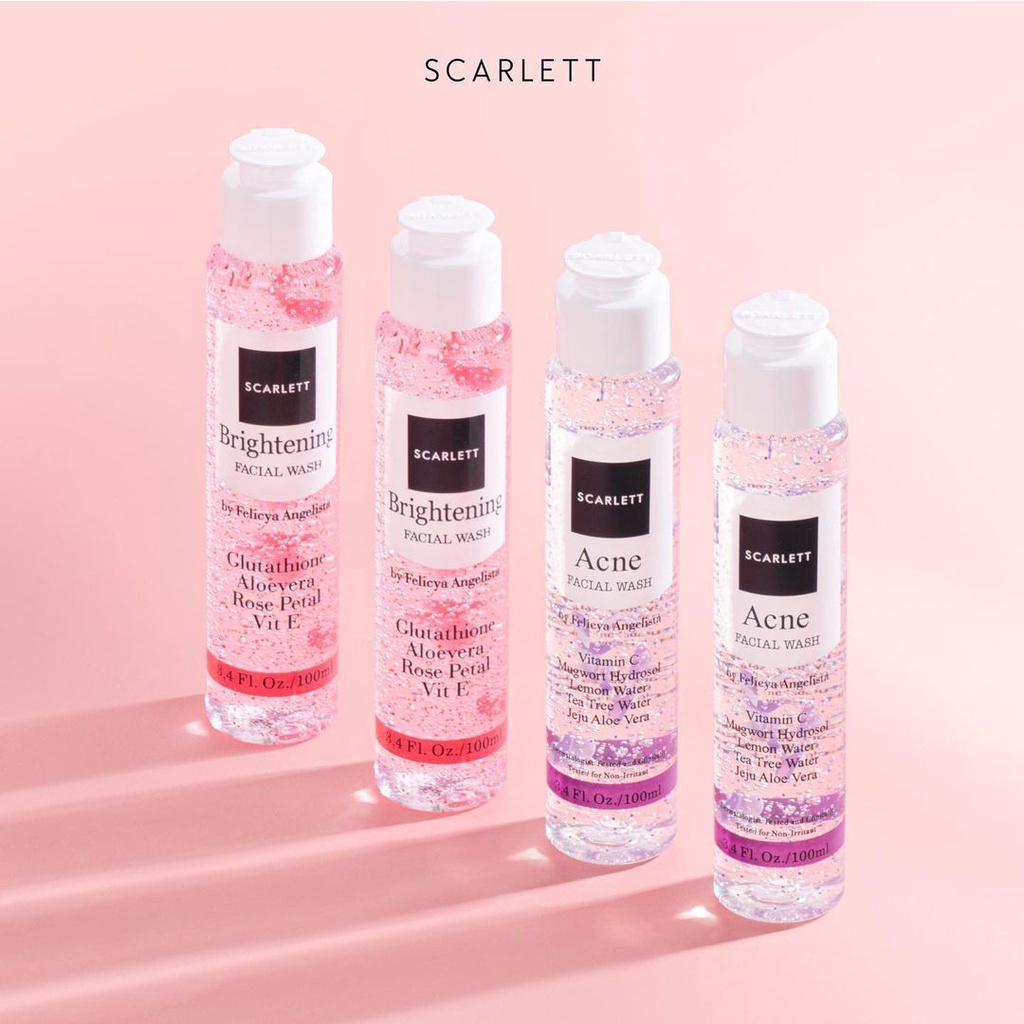 ☑️ YK ☑️ SCARLETT Whitening Facial Wash 100ml