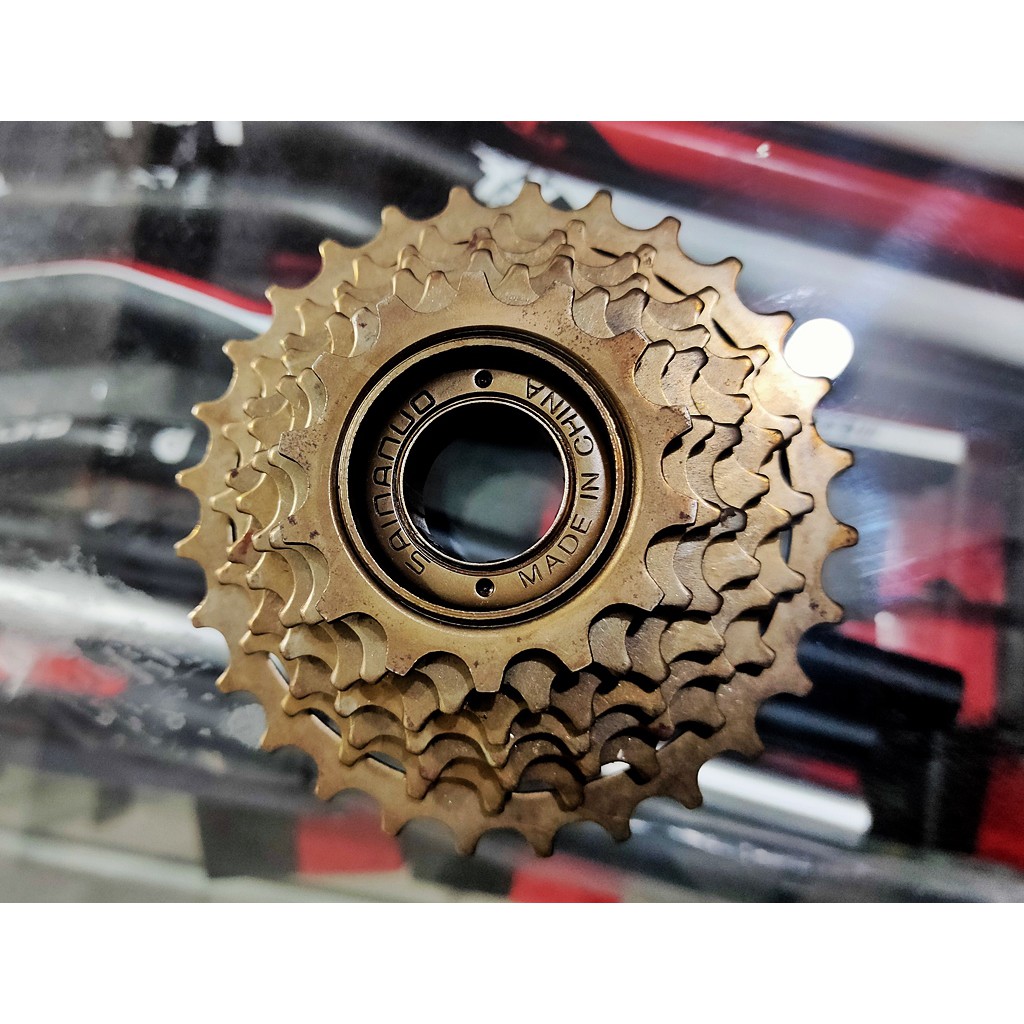 ETC Brown Freilaufritzel 7-Gang – 14-28 Zähne, Braun, Für Fahrradkassette, 5013995248505