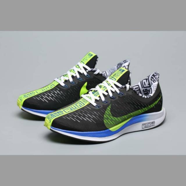 Jual NIKE ZOOM PEGASUS 35 TURBO HONGKONG MARATHON BLACK VOLT Shopee Indonesia
