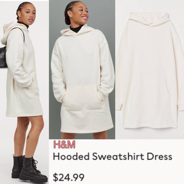 Hooded sweatshirt hot sale dress h&m