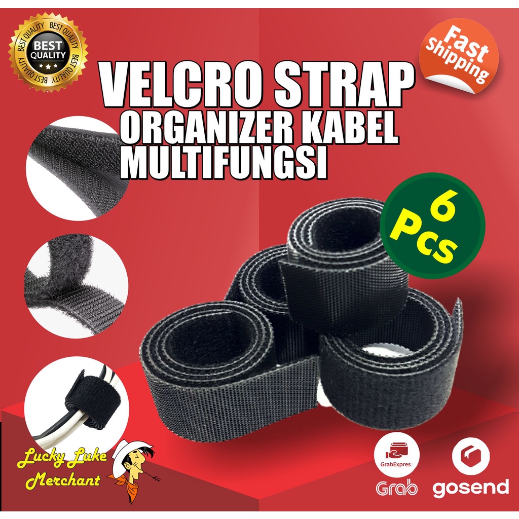 Jual Velcro Strap Cable Management Organizer Pengikat Penjepit Kabel