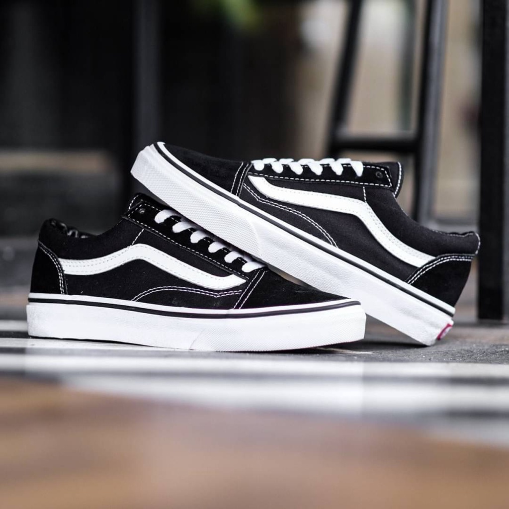 Jual Vans Oldskool Classic Black And White | Shopee Indonesia