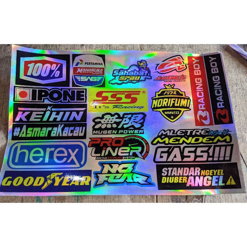 Jual Stiker Hologram, Stiker Motor Hologram, Stiker Kata Hologram ...