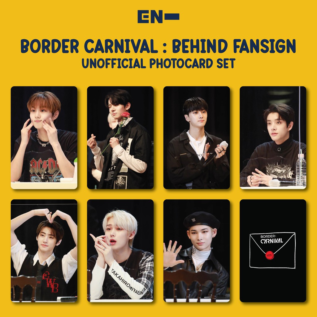 Jual ENHYPEN - BORDER : CARNIVAL BEHIND FANSIGN | Shopee Indonesia