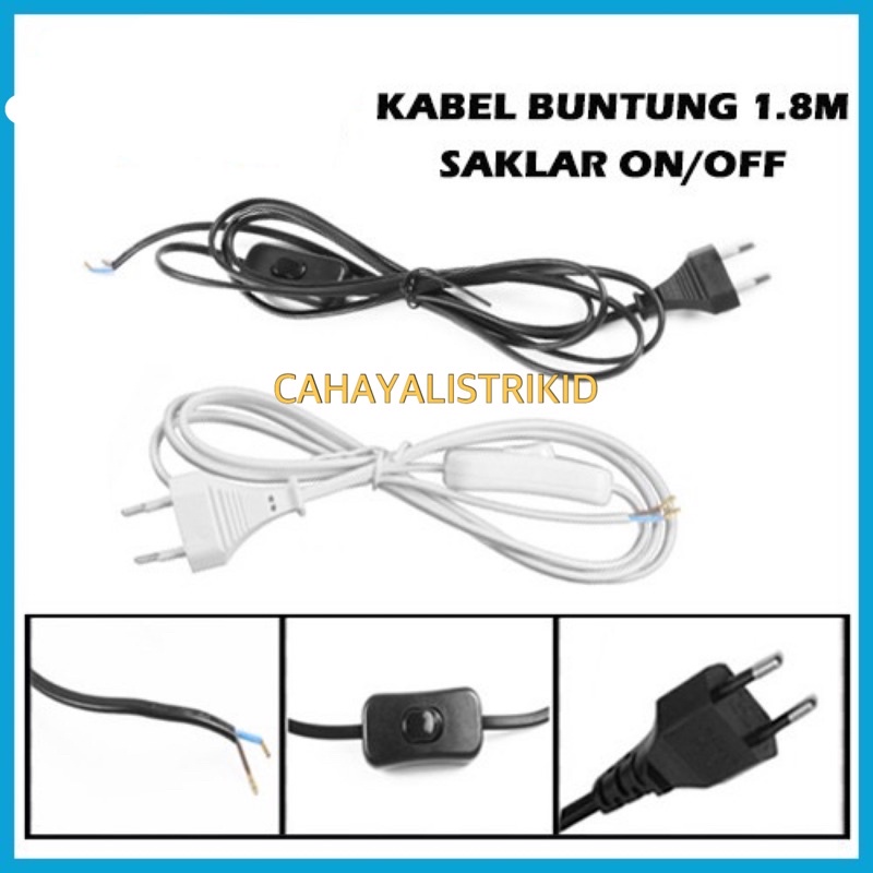 Jual SAKLAR ON OFF 180CM / KABEL BUNTUNG / UNTUK LAMPU TL NEON T5 ...