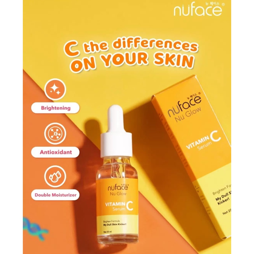 Jual [ HERBORIST ] NUFACE NU GLOW VITAMIN C SERUM 20ML | Shopee Indonesia