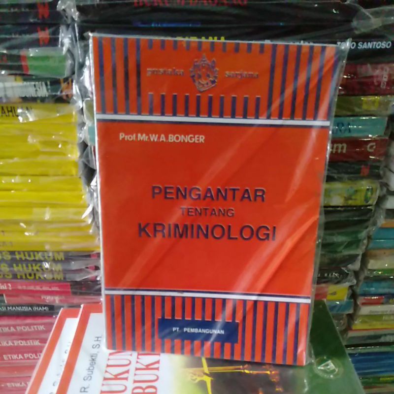 Jual Pengantar Tentang Kriminologi Oleh Bonger | Shopee Indonesia